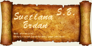 Svetlana Brdan vizit kartica